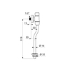 Delabie 778754 Порционный клапан для писсуара TEMPOFLUX