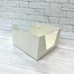 Коробка для бенто торта прозрачная 16х16х9.5 см