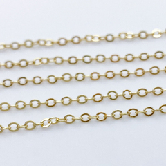Цепочка, цвет золото, размер звена 2,5*2 мм, цена за отрезок 50 см