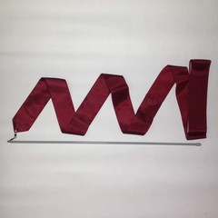 ЛЕНТА гимнастическая тренировочная 6 м С ПАЛОЧКОЙ   56-60 см