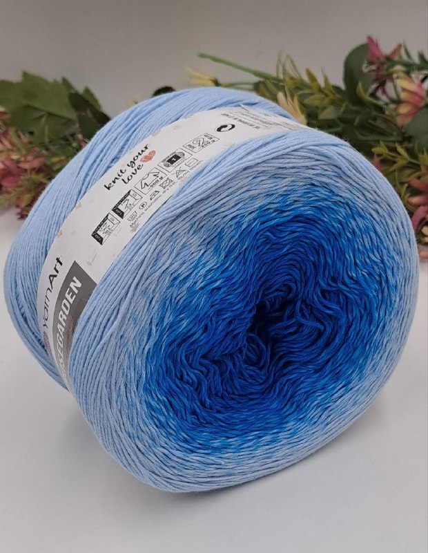Хлопок секционного окрашивания Flowers Yarn art 316, Турция