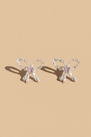 Серьги PINK RIBBON EARRINGS