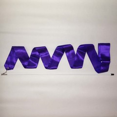 ЛЕНТА гимнастическая тренировочная 6 м С ПАЛОЧКОЙ   56-60 см