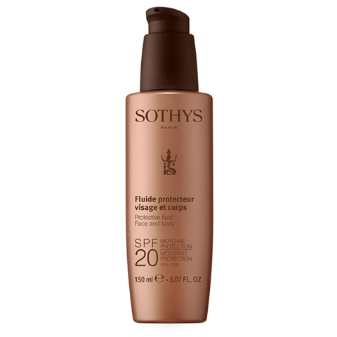 Sothys Protecting Sun Care: Молочко с SPF20 для лица и тела (Protective Fluid Face And Body SPF20 Moderate Protection UVA/UVB)