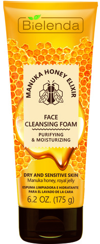 MANUKA HONEY NUTRI ELIXIR Очищающая и увлажняющая пена для лица для сухой и чувствительной кожи 175 г