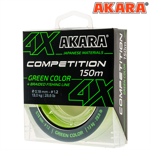 Шнур Akara  Competition Green 150 м 0,18