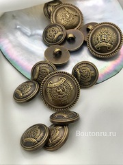Пуговицы бронзовые с гербом пластик