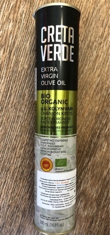 Оливковое масло CRETA VERDE ОРГАНИК с острова Крит PDO 500