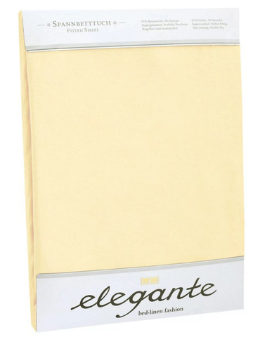 Простыня сатиновая 240x260 Elegante 6800 желтая