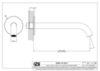 Gessi Gessi316 Meccanica Излив 54210-708, Copper Brushed PVD с индивидуальной длиной