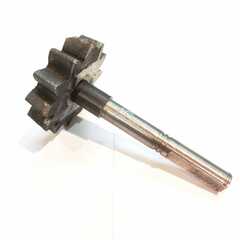 Шестерня привода барабана бетономешалки 12 зубов с валом