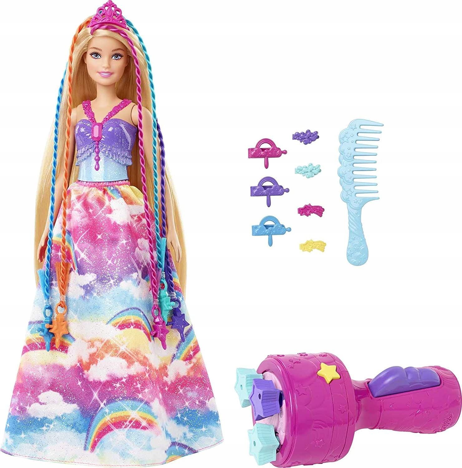 Кукла Mattel Barbie Dreamtopia Princess - Кукла-принцесса Дримтопия с  аксессуарами для плетение волос - Барби GTG00 купить в Москве | Доставка по  России.