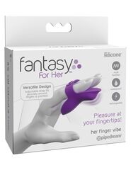 Фиолетовая вибронасадка на пальцы Finger Vibe - 