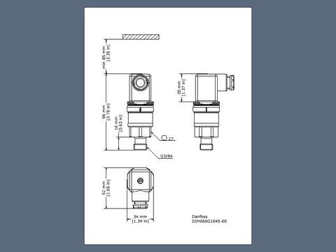 Преобразователь давления AKS 3050 Danfoss 060G6430