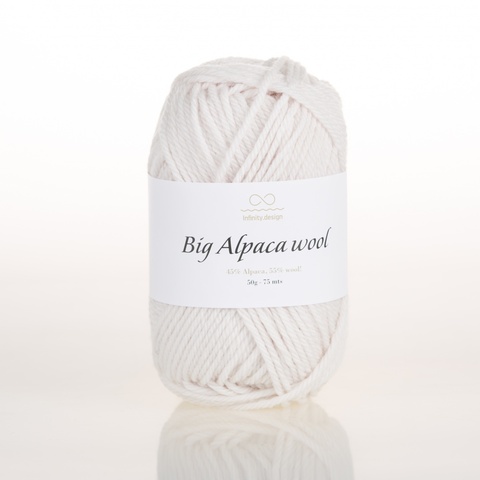 Пряжа Infinity Big Alpaca Wool 1015 суровый