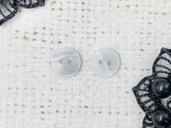 Пуговицы блузочные, d 1,1 см, 2 прокола, бледно-серый
