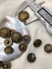 Пуговицы бронзовые с гербом пластик