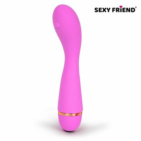 Розовый вибростимулятор для G-точки с 20 режимами вибрации - 14 см. - Sexy Friend SEXY FRIEND СЕКСУАЛЬНАЯ ИГРА SF-70289