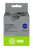 Картридж ленточный Cactus CS-LK7WBN черный для Epson LW1000P, Z700, Z900