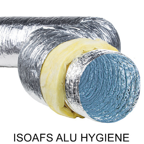 Воздуховод гибкий теплоизолированный Ровен ISOAFS-ALU HYGIENE 127 мм х 10 м