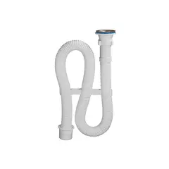 ОРИО Сифон гофрир. д/раковины и мойки 1/2х40/40мм с перех на 50мм, решетка d=70мм АС-3011