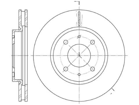 Диск тормозной вентилируемый G-brake  GR-02974