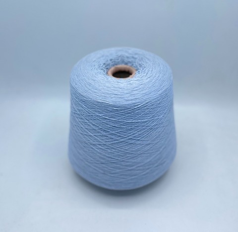 Бобинная пряжа (пр.Италия),1500м/100гр, 80%шерсть, 20%полиамид, цвет- Голубой, арт.31605