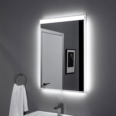 Aquanet 196643 Зеркало Палермо 8085 с LED подсветкой, 800х850x32 мм, инфракрасный выключатель (196643) фото