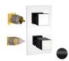 REMER QT93KBNO Смеситель для ванны/душа термостат на 3 потока скрытый монтаж (заказывать совместно с rrbox93) qubika thermo
