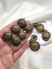 Пуговицы бронзовые с гербом пластик