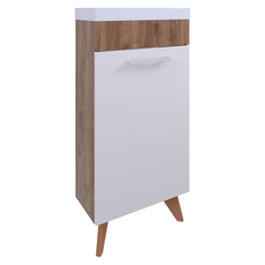 AVK2. Тумба напольная, 1 Дверь, 400, коллекция Амали, с умывальником Como 40, Дуб Крафт Золотой