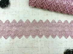 Кружево плетёное, ш. 8,5 см, светлая чайная роза