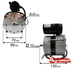 Двигатель эл. переменного тока QUATTRO ELEMENTI QE-12D 186Вт (243-899-101)