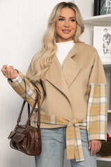 Пальто укороченное Хайт (бежевое) Б14314-7М LT Collection