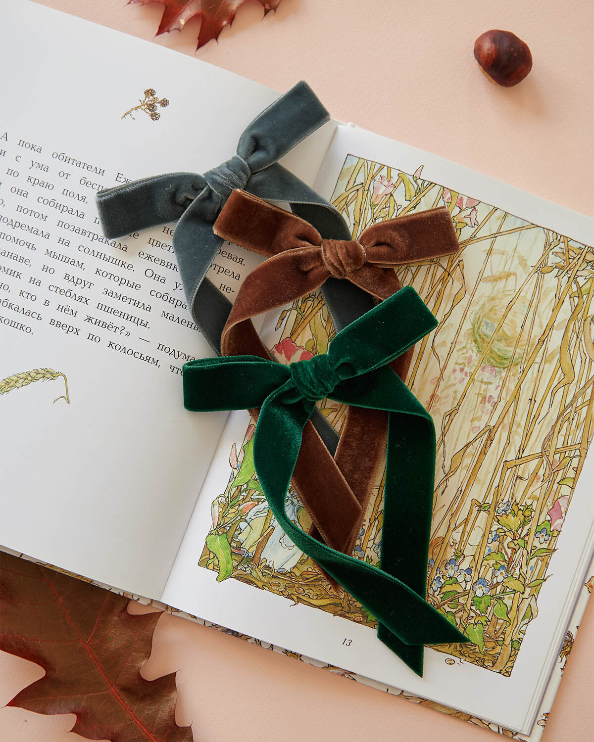 Бархатный бант BELLA MINI