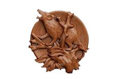 Силиконовый молд Крыса (медальон)