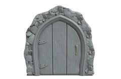 Силиконовый молд № 419 Дверь большая ( серия домики для гномов и фей)