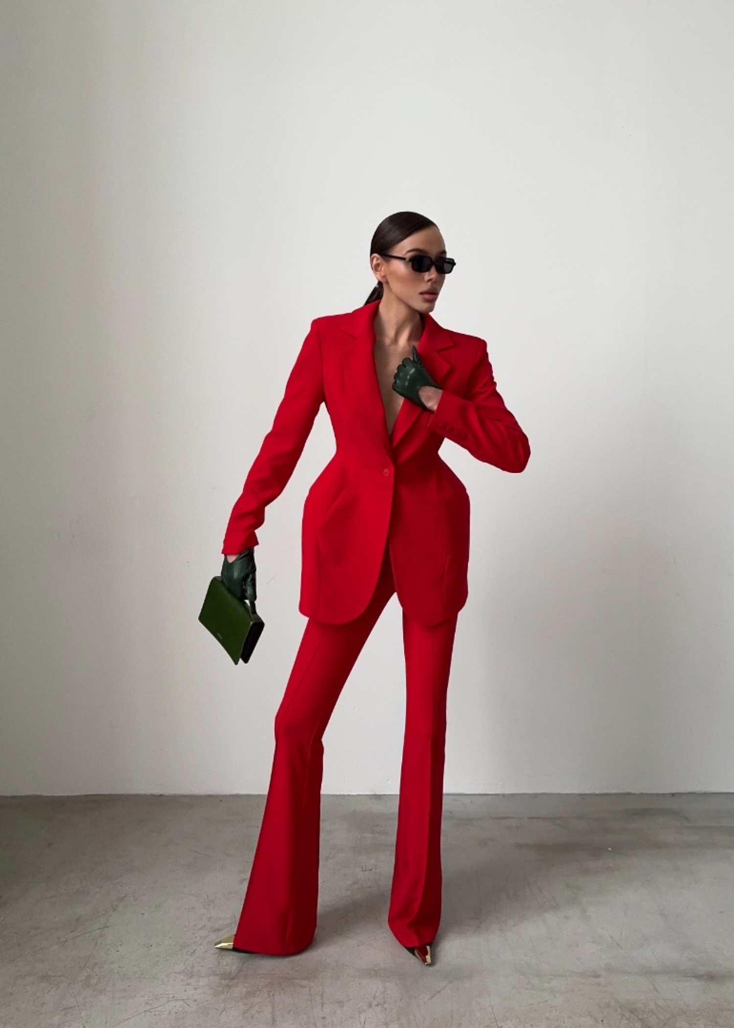 Брюки "Валенсия", красный