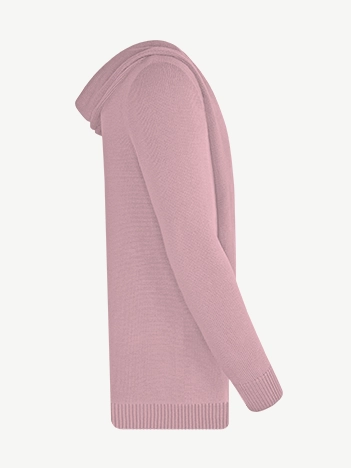 Кардиган с капюшоном из мягкой шерсти