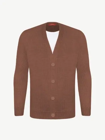 Кардиган с пуговицами из шелка