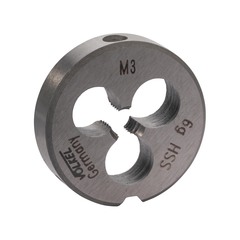 Плашка М 3,0х0,5 DINEN22568 HSS 6g 20х5мм Volkel 27426