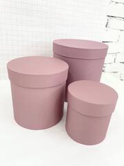 Цилиндр одиночный, Тускло-аморантно-розовый, 25*25 см, 1 шт.