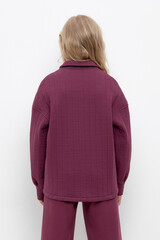 жакет  для девочки  КР 302577/насыщенная клюква к499