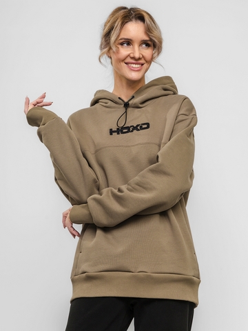 Худи "НОХО" унисекс, цвет "Сухой мох"