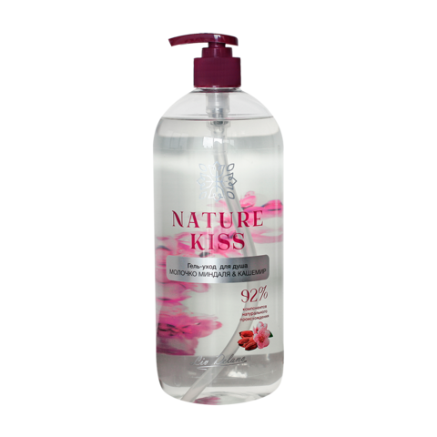 Liv-delano Nature Kiss Гель-уход для душа Молочко миндаля & Кашемир 1000мл