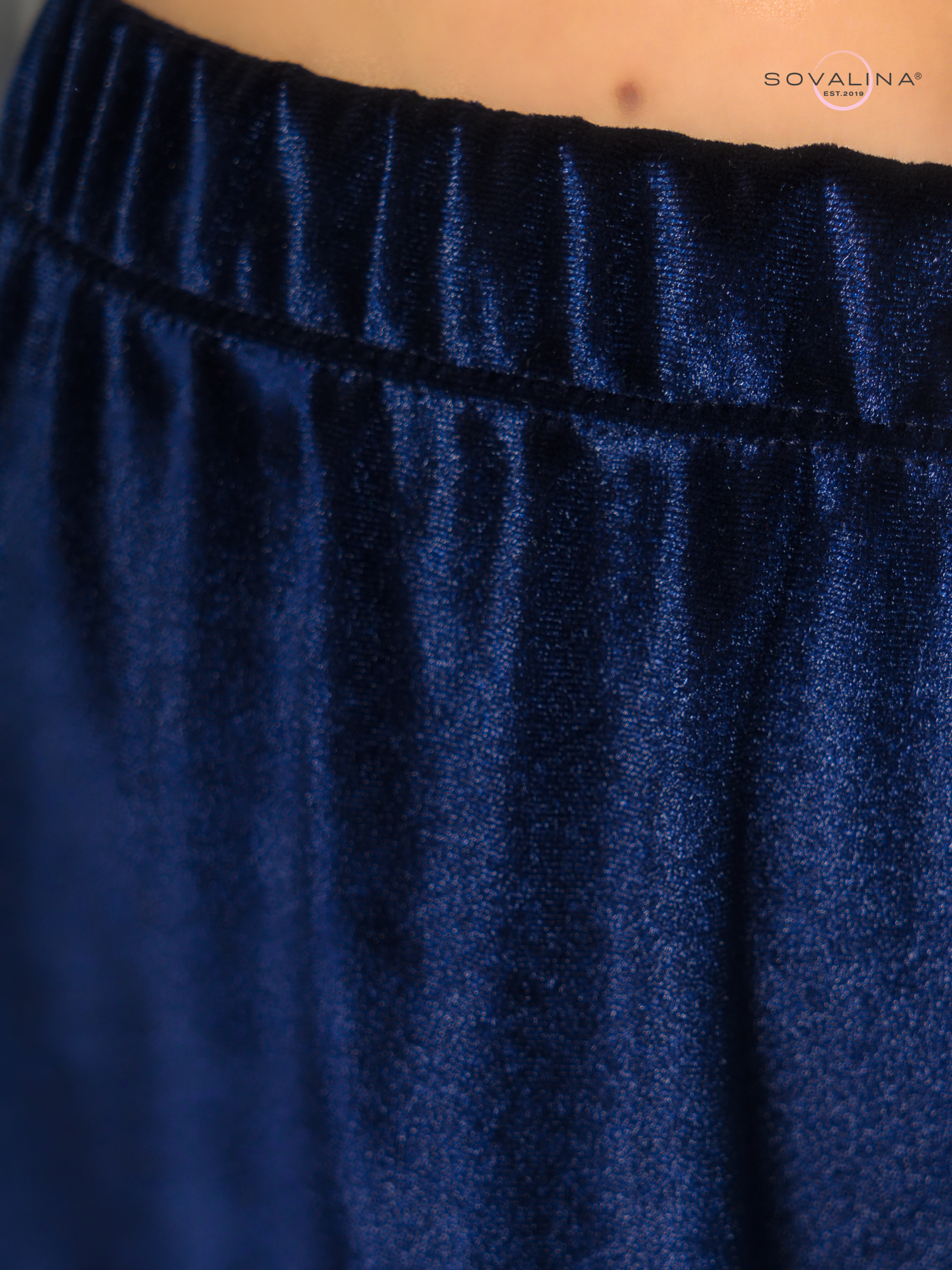 Брюки Classic бархат темно-синий