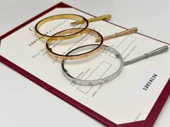 16238 - Браслет LOVE с отверткой тонкий в люксовом качестве VGOLD без камней