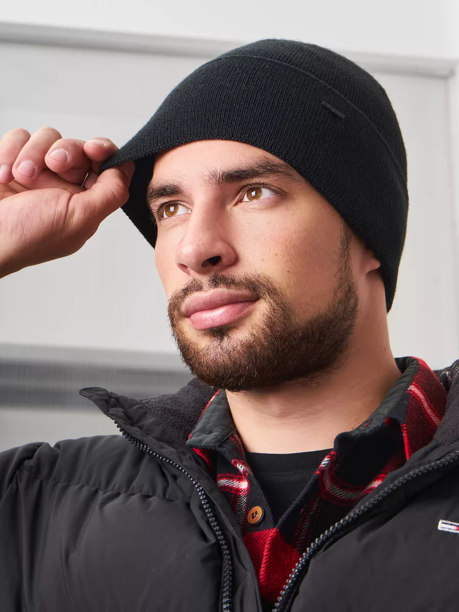 Шапка бини зимняя весенняя с флисом