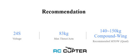 T-Motor VL1380 KV60 (45", 24S, 83 кг)