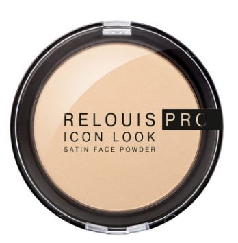 RELOUIS Пудра компактная PRO Icon Look Satin Face Powder  тон 01 натуральный бежевый